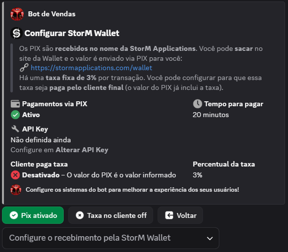 Configurar StorM Wallet
