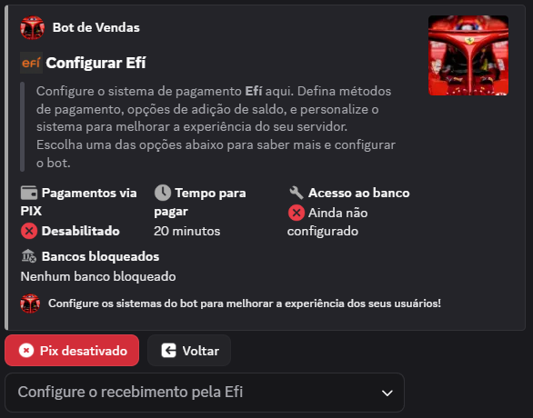 Configurar Banco EFI