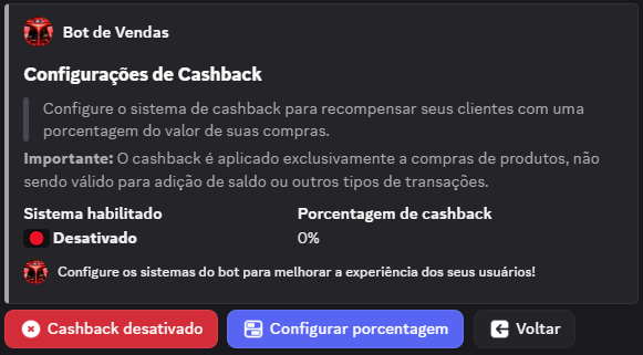 Sistema de cashback