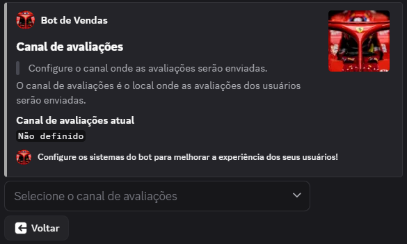 Canal de avaliações